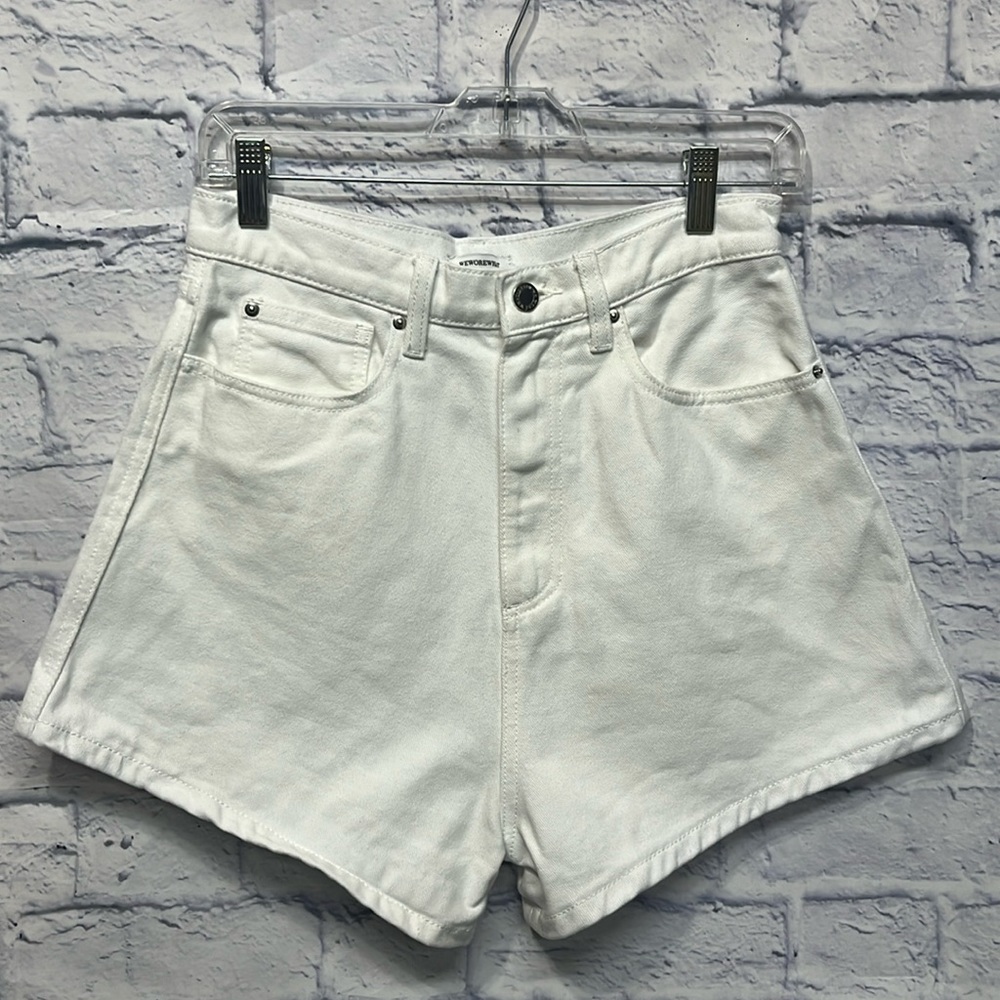 WeWoreWhat White Denim Shorts